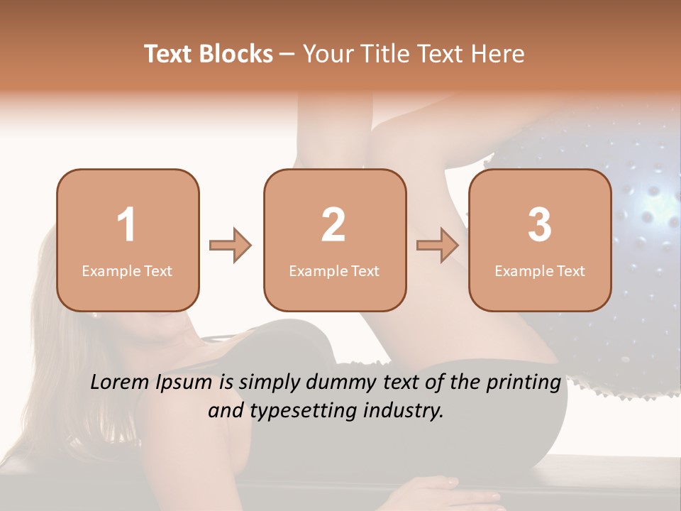 Exercise Woman Shaping PowerPoint Template