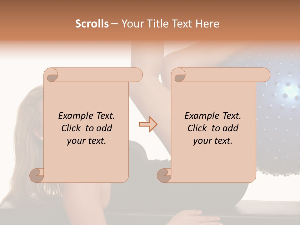 Exercise Woman Shaping PowerPoint Template