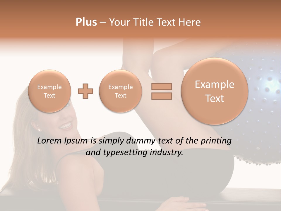 Exercise Woman Shaping PowerPoint Template