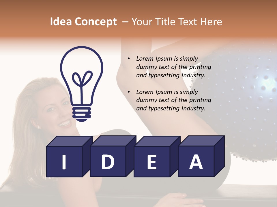 Exercise Woman Shaping PowerPoint Template