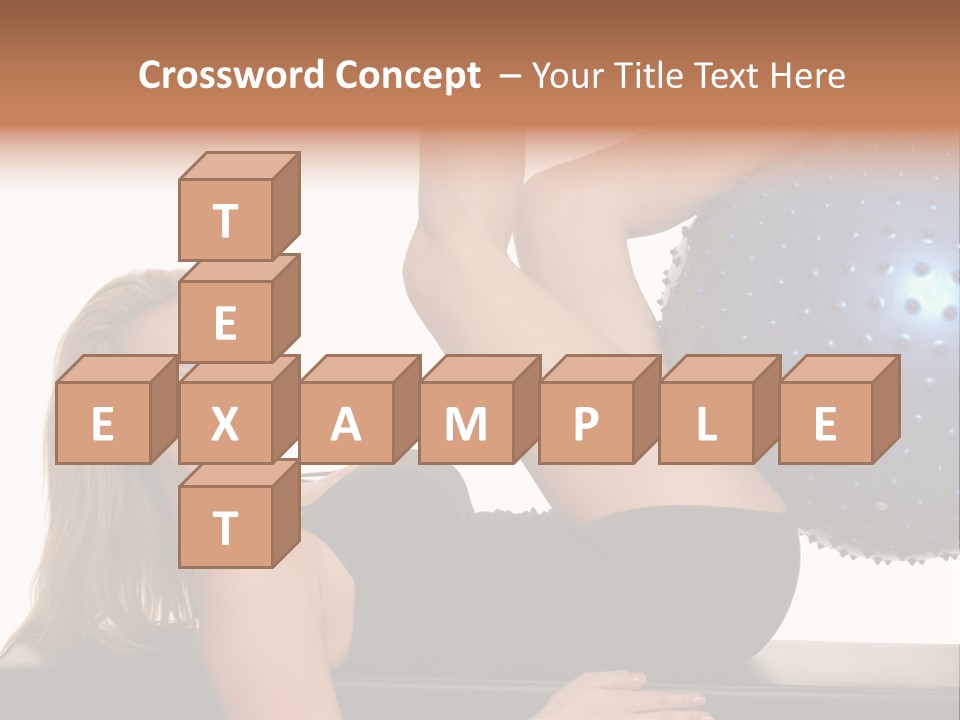 Exercise Woman Shaping PowerPoint Template