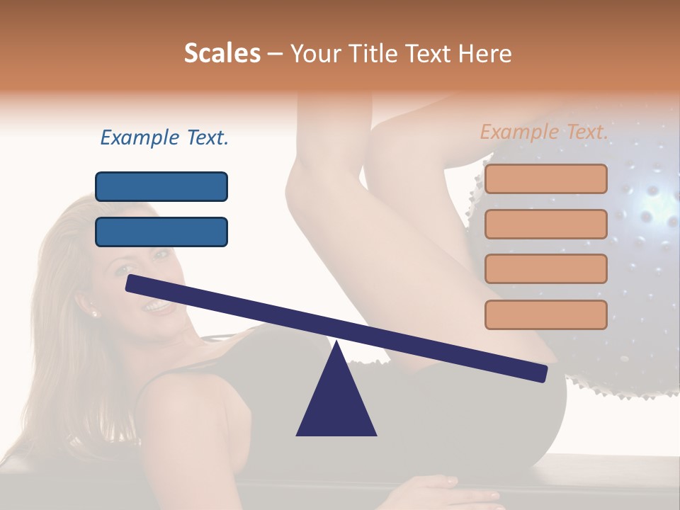 Exercise Woman Shaping PowerPoint Template