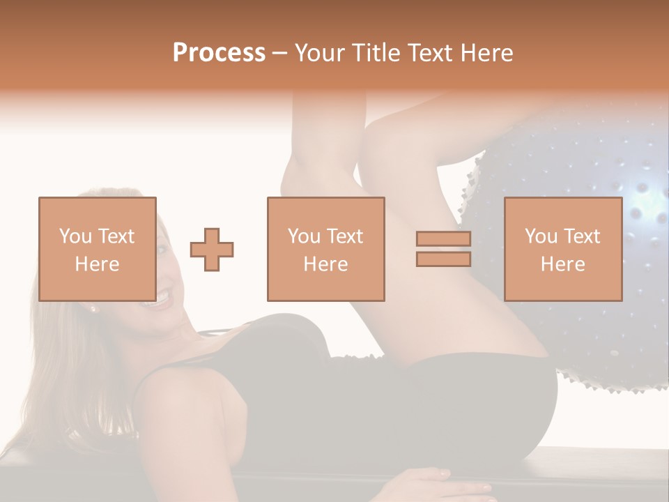 Exercise Woman Shaping PowerPoint Template