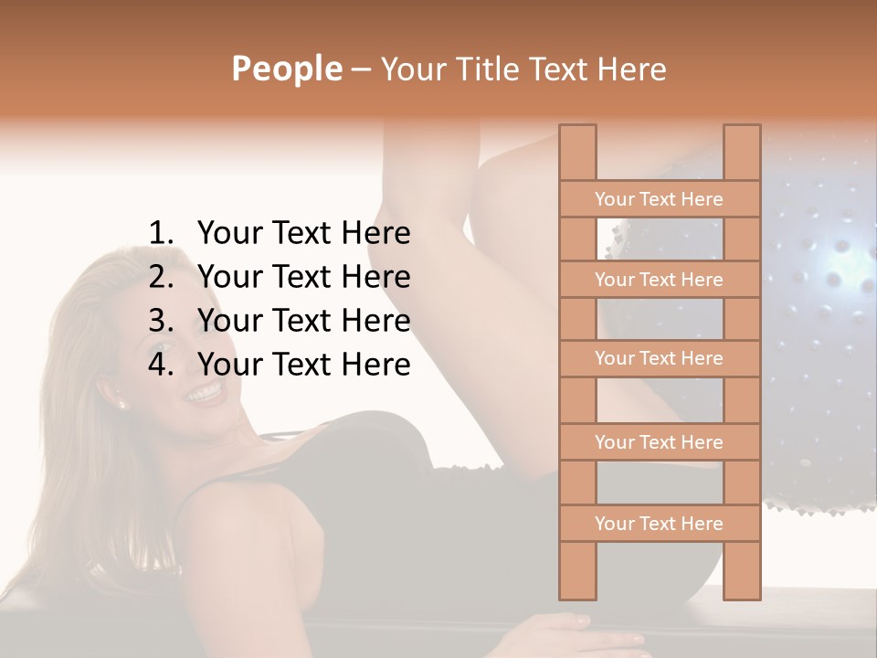 Exercise Woman Shaping PowerPoint Template