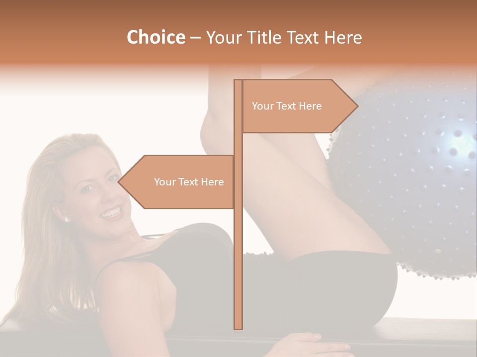 Exercise Woman Shaping PowerPoint Template