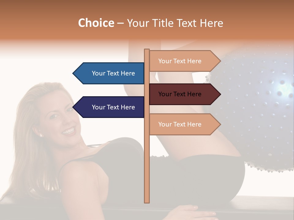 Exercise Woman Shaping PowerPoint Template