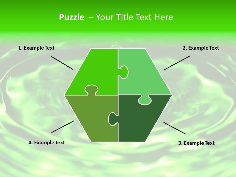 Gotear Pliegue Gota PowerPoint Template