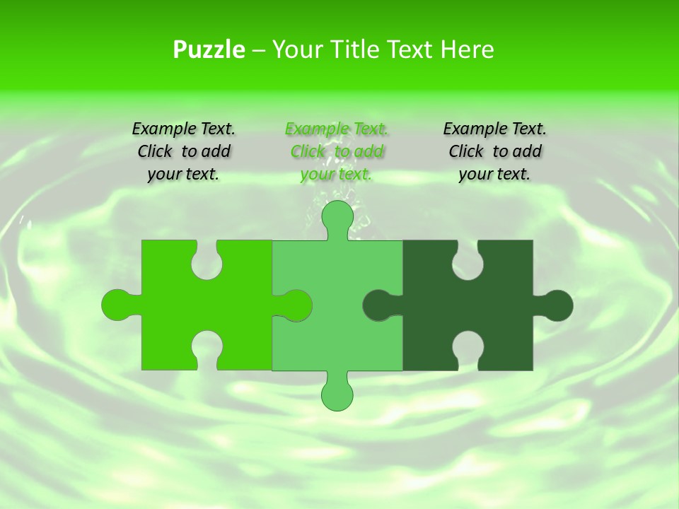 Gotear Pliegue Gota PowerPoint Template