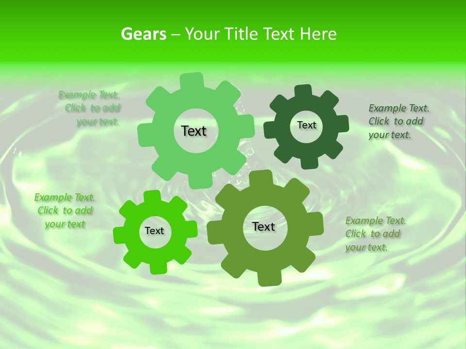 Gotear Pliegue Gota PowerPoint Template