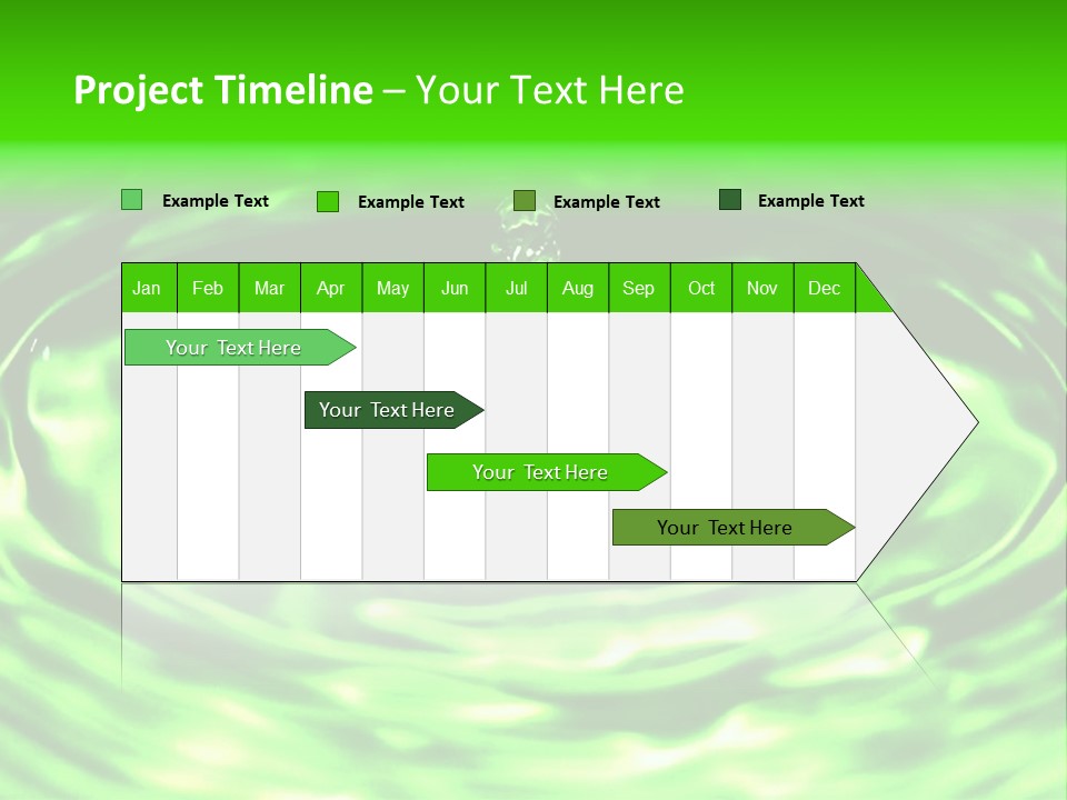 Gotear Pliegue Gota PowerPoint Template