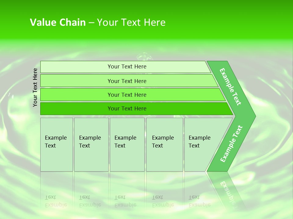 Gotear Pliegue Gota PowerPoint Template