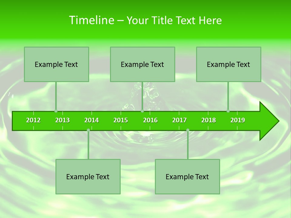 Gotear Pliegue Gota PowerPoint Template