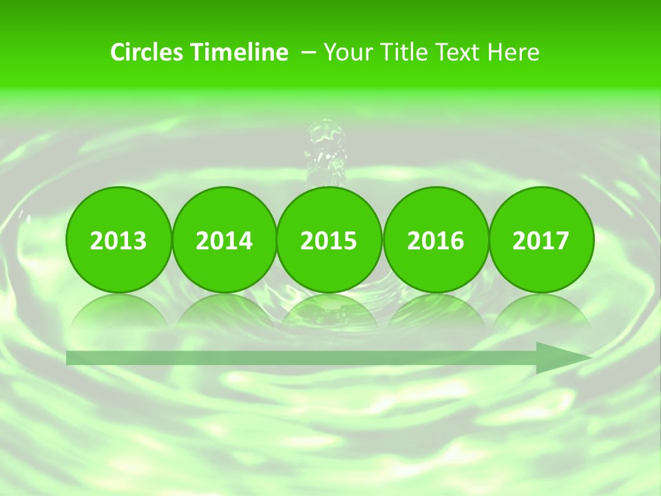 Gotear Pliegue Gota PowerPoint Template