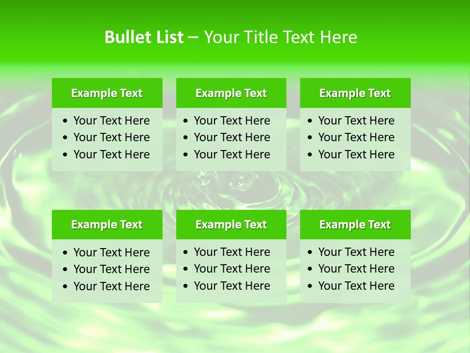 Gotear Pliegue Gota PowerPoint Template