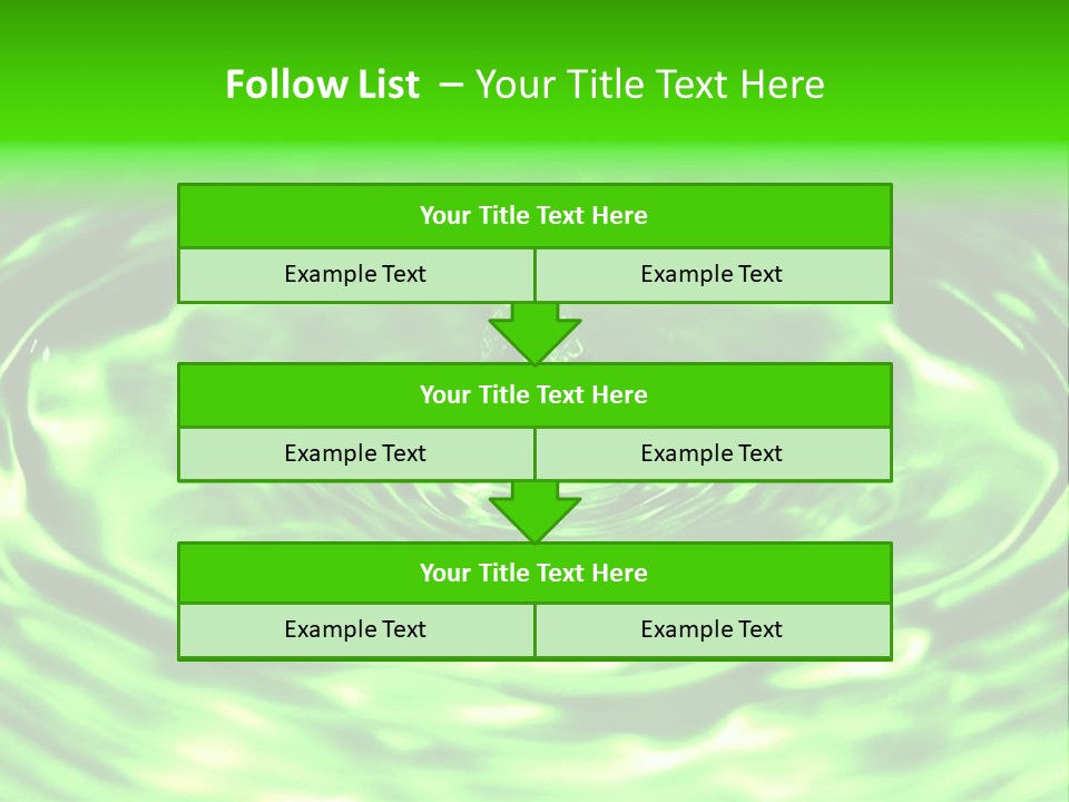 Gotear Pliegue Gota PowerPoint Template