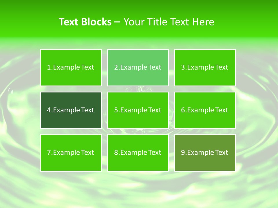 Gotear Pliegue Gota PowerPoint Template
