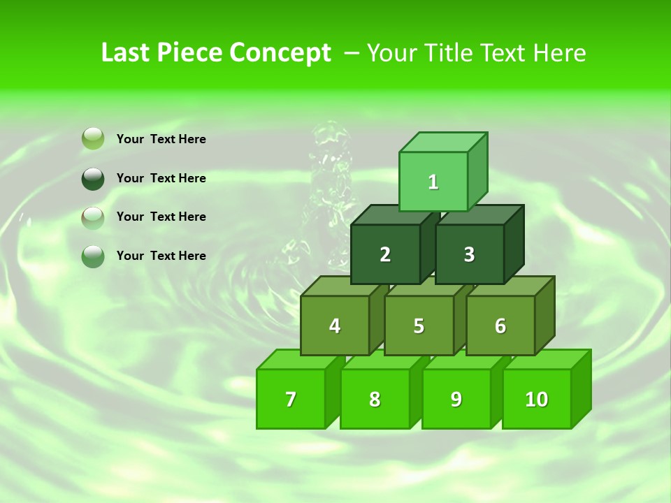 Gotear Pliegue Gota PowerPoint Template