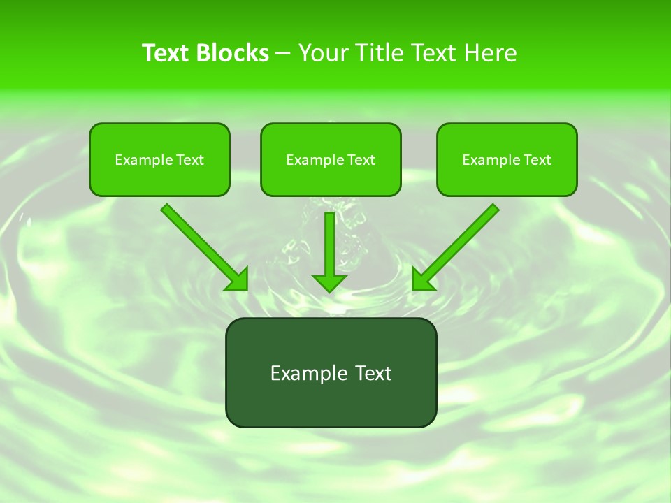 Gotear Pliegue Gota PowerPoint Template
