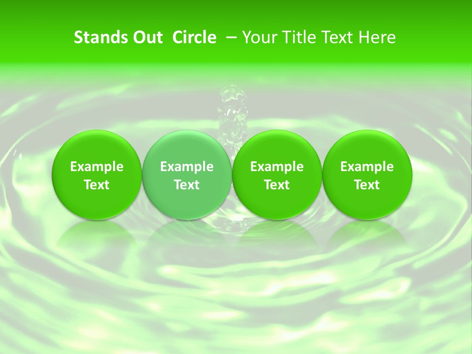 Gotear Pliegue Gota PowerPoint Template