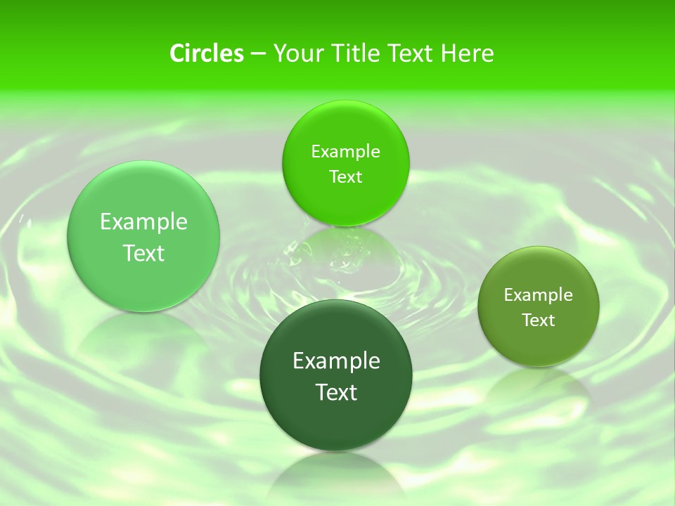 Gotear Pliegue Gota PowerPoint Template