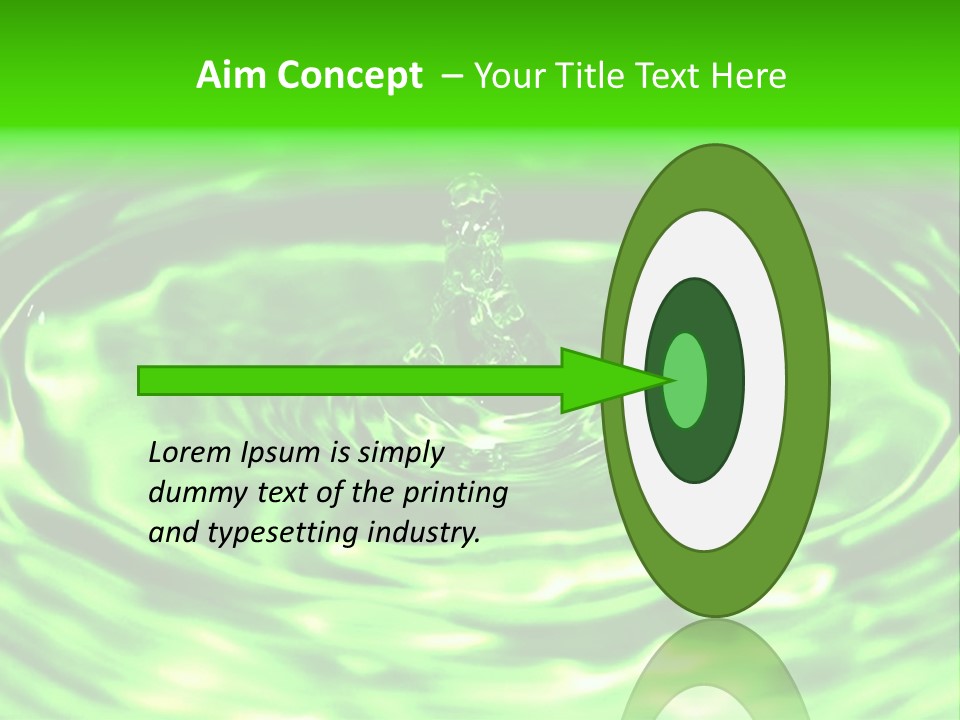 Gotear Pliegue Gota PowerPoint Template