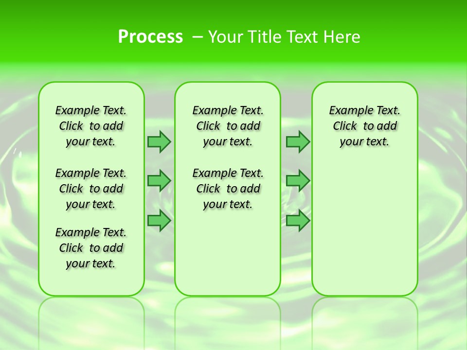Gotear Pliegue Gota PowerPoint Template
