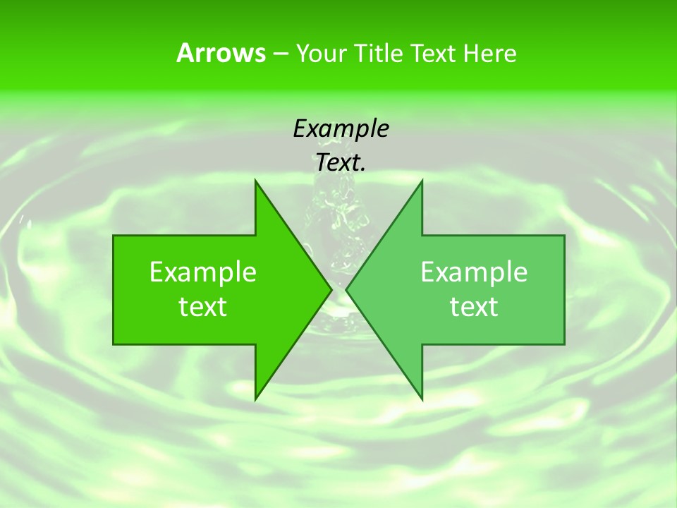 Gotear Pliegue Gota PowerPoint Template