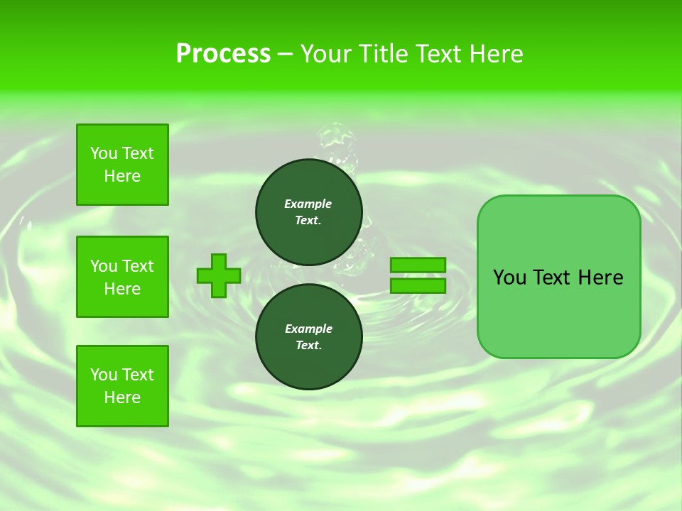 Gotear Pliegue Gota PowerPoint Template