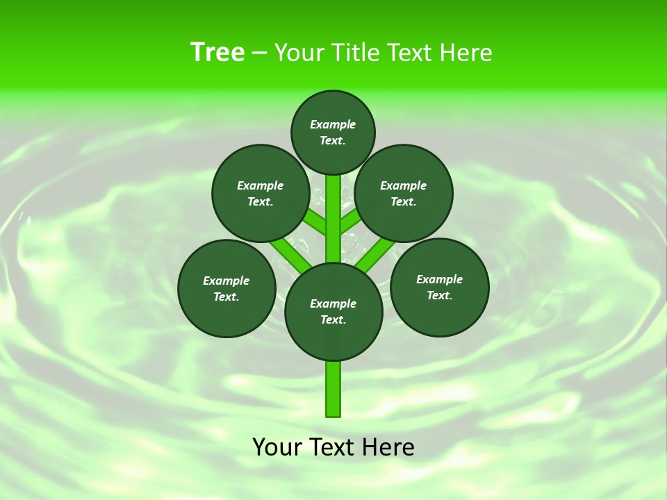 Gotear Pliegue Gota PowerPoint Template