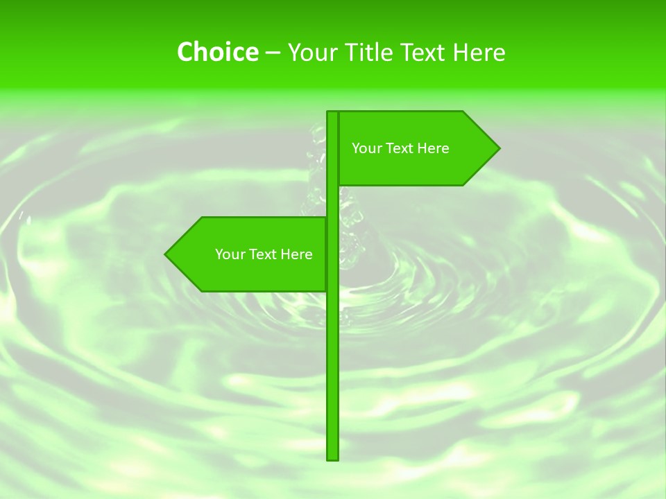 Gotear Pliegue Gota PowerPoint Template