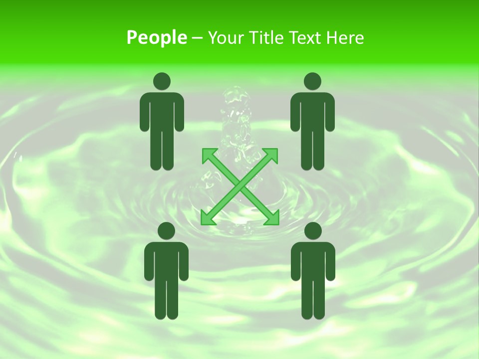 Gotear Pliegue Gota PowerPoint Template