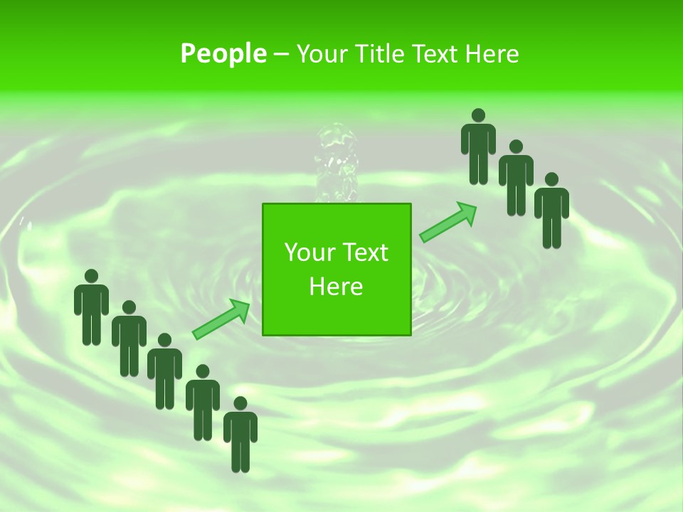 Gotear Pliegue Gota PowerPoint Template