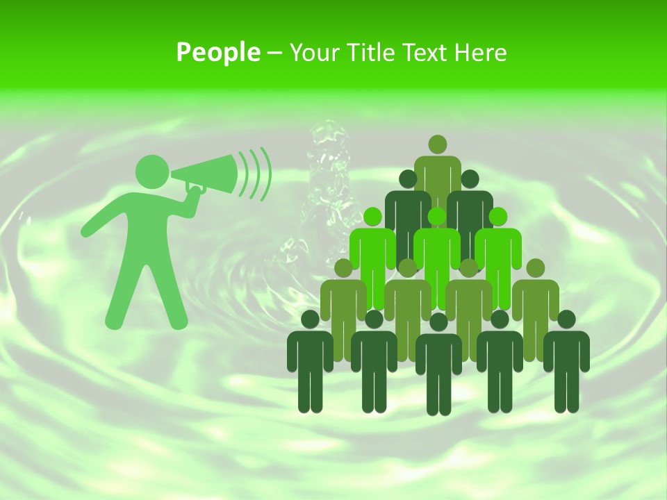 Gotear Pliegue Gota PowerPoint Template