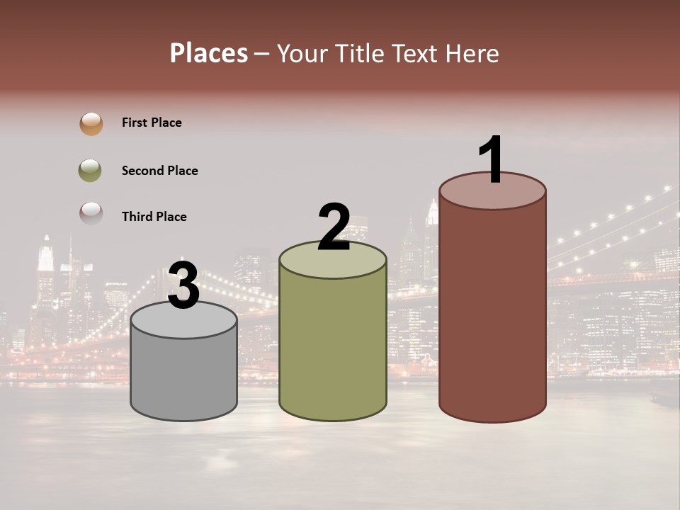 Waterfront Twilight Water PowerPoint Template