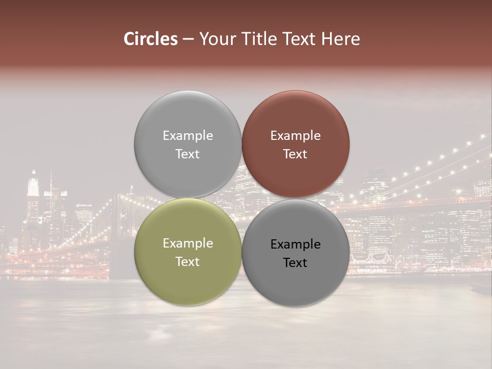 Waterfront Twilight Water PowerPoint Template