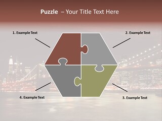 Waterfront Twilight Water PowerPoint Template