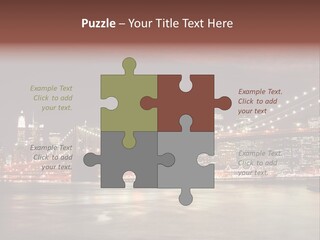 Waterfront Twilight Water PowerPoint Template