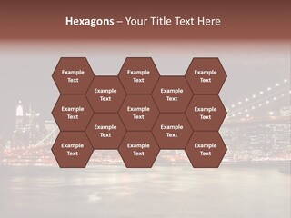 Waterfront Twilight Water PowerPoint Template
