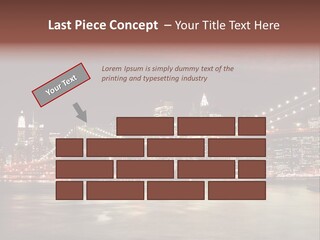 Waterfront Twilight Water PowerPoint Template