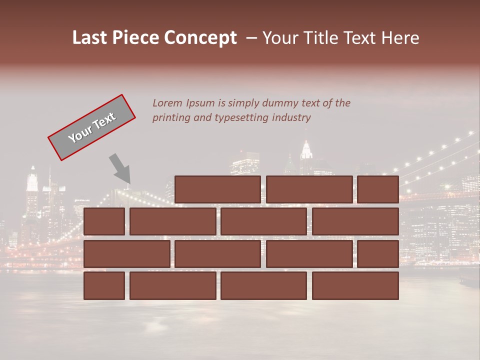 Waterfront Twilight Water PowerPoint Template