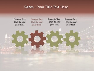 Waterfront Twilight Water PowerPoint Template