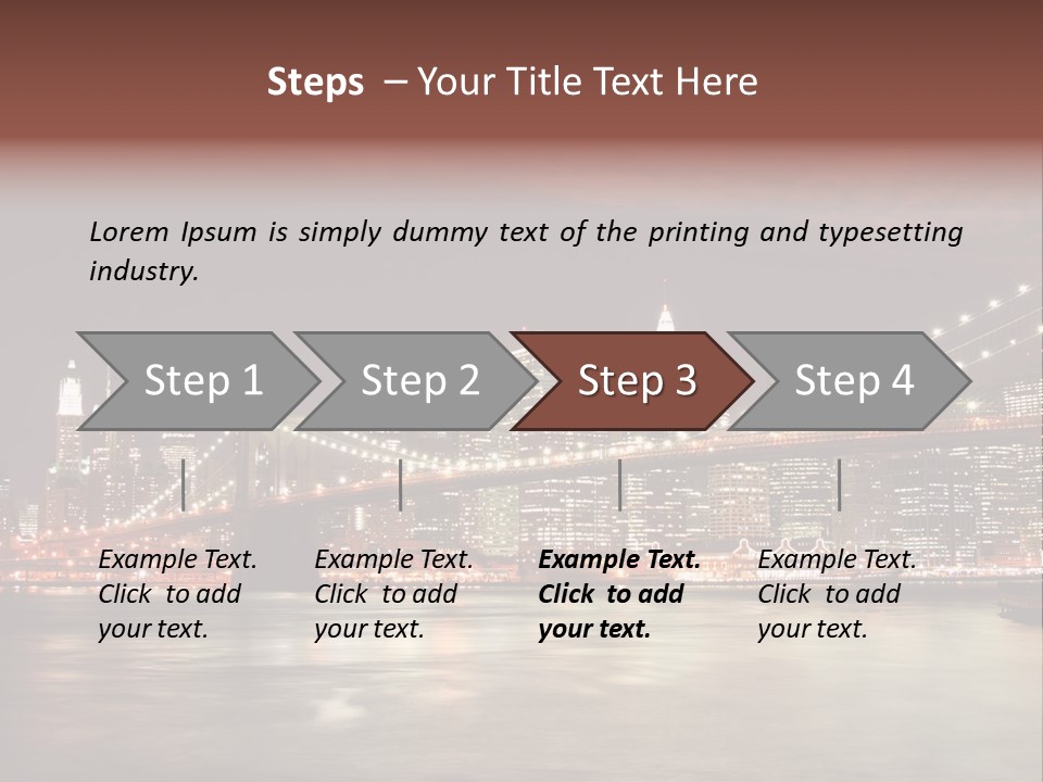 Waterfront Twilight Water PowerPoint Template
