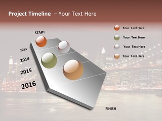 Waterfront Twilight Water PowerPoint Template