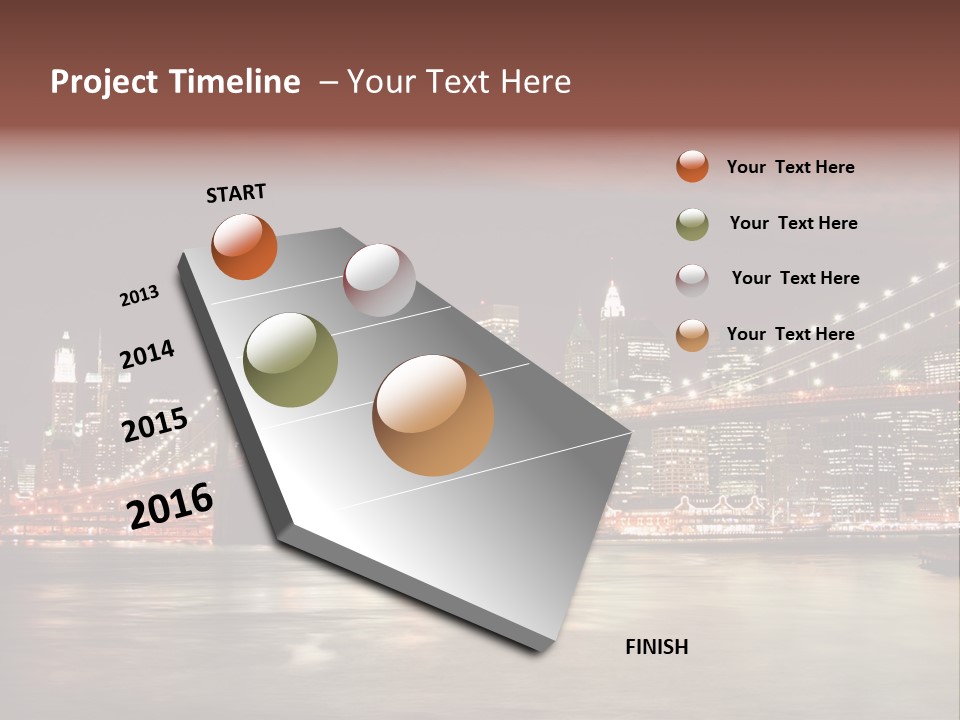 Waterfront Twilight Water PowerPoint Template