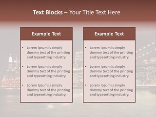 Waterfront Twilight Water PowerPoint Template