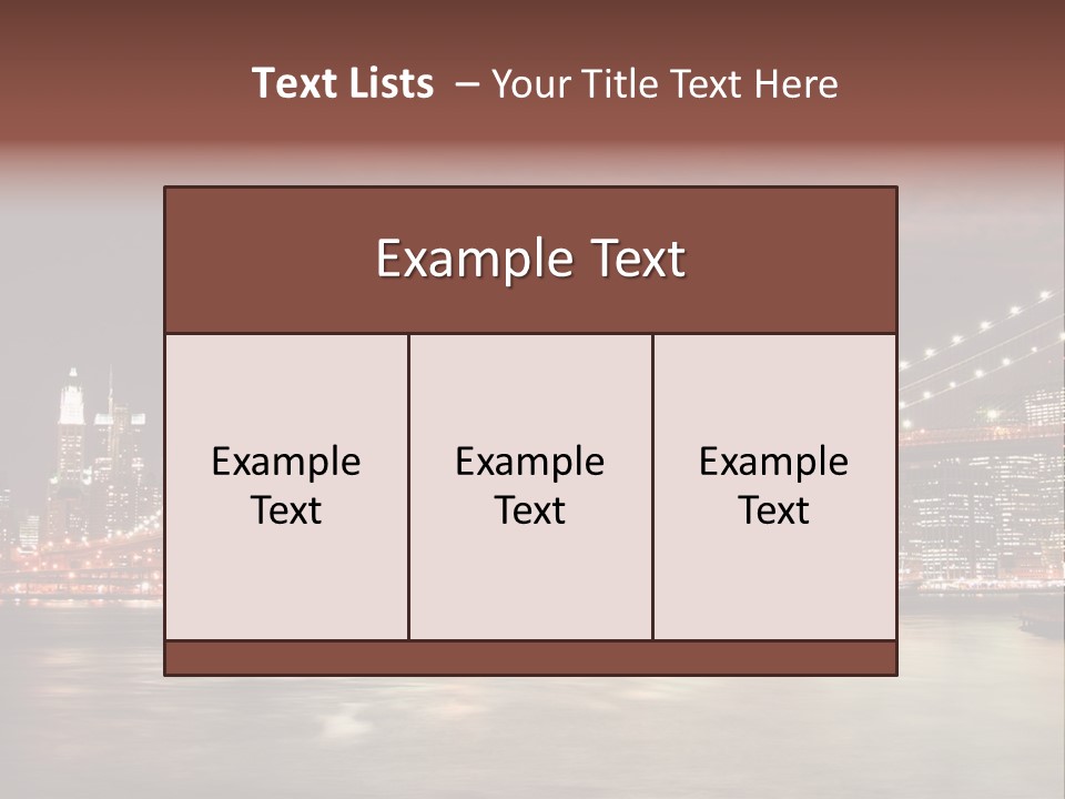 Waterfront Twilight Water PowerPoint Template