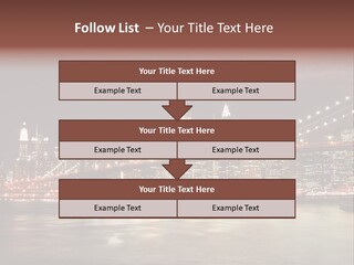 Waterfront Twilight Water PowerPoint Template