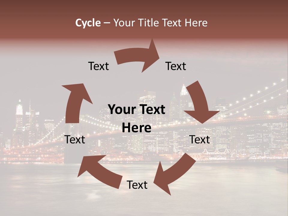 Waterfront Twilight Water PowerPoint Template