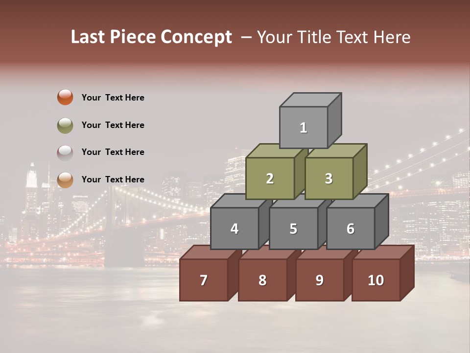 Waterfront Twilight Water PowerPoint Template
