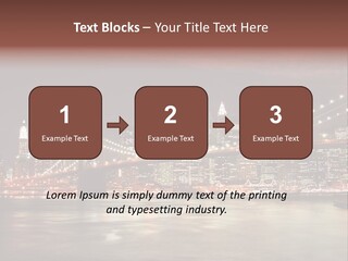 Waterfront Twilight Water PowerPoint Template